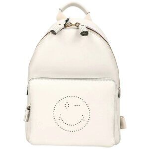 Anya Hindmarch Leather Smiley Wink Backpack